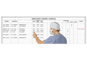Ambulatory
Surgery Schedule