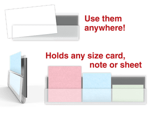 CardGrip™ Magnetic or Adhesive Transparent Channel Strips