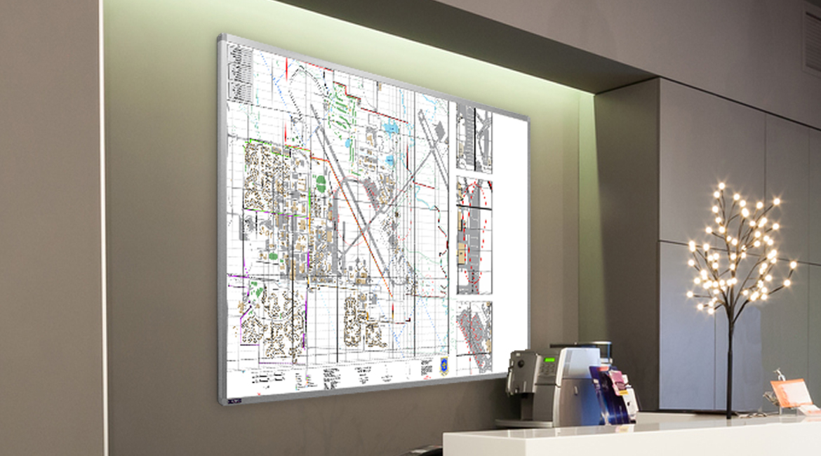 dry erase Whiteboard Map