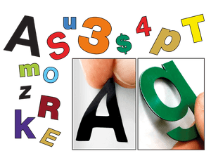 Magnetic & Adhesive Letters