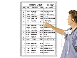 Surgery
LineUp™ Schedule