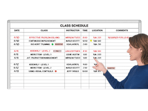 Training
Class Schedule