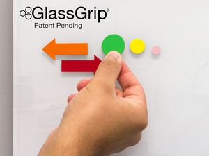 Die-Cut, Damp-Erase GlassGrip® Symbols