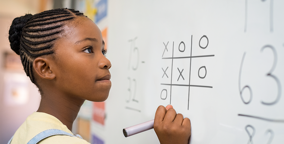 Dots and Boxes Game Magnetic Dry Erase Sheet