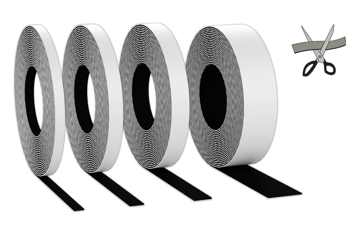 1/2 in. x 50 ft. Whiteboard Magnetic Tape Roll