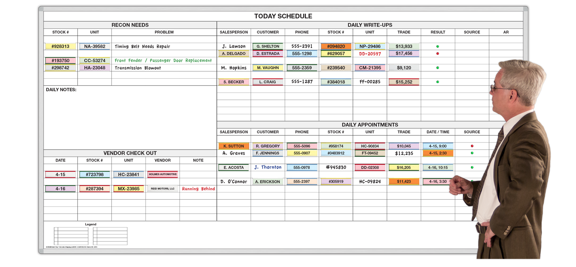 Dealer's Day™ Schedule for Auto Dealers