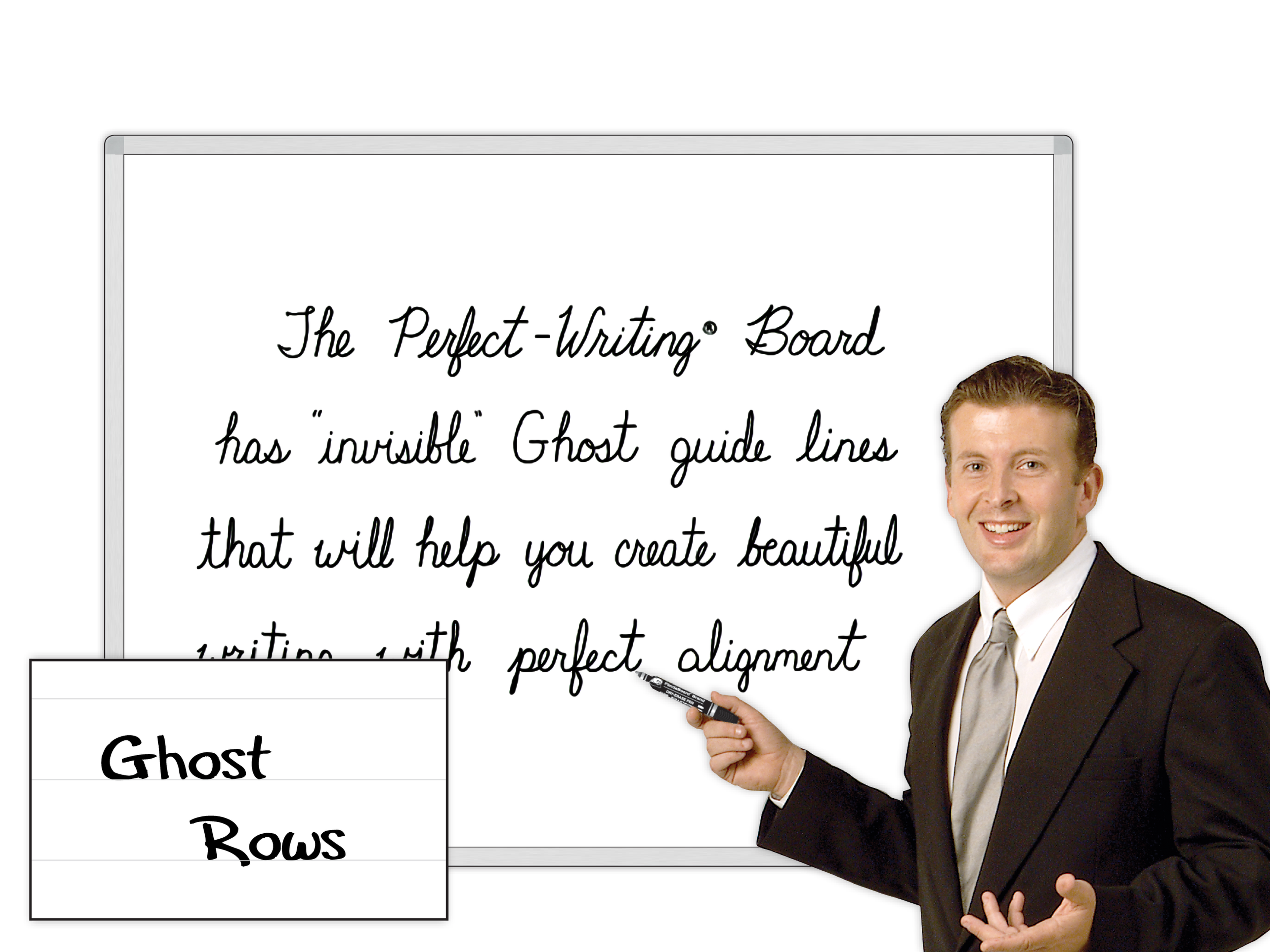 Perfect-Writing® Magnetic Whiteboards With Ghost Guidelines