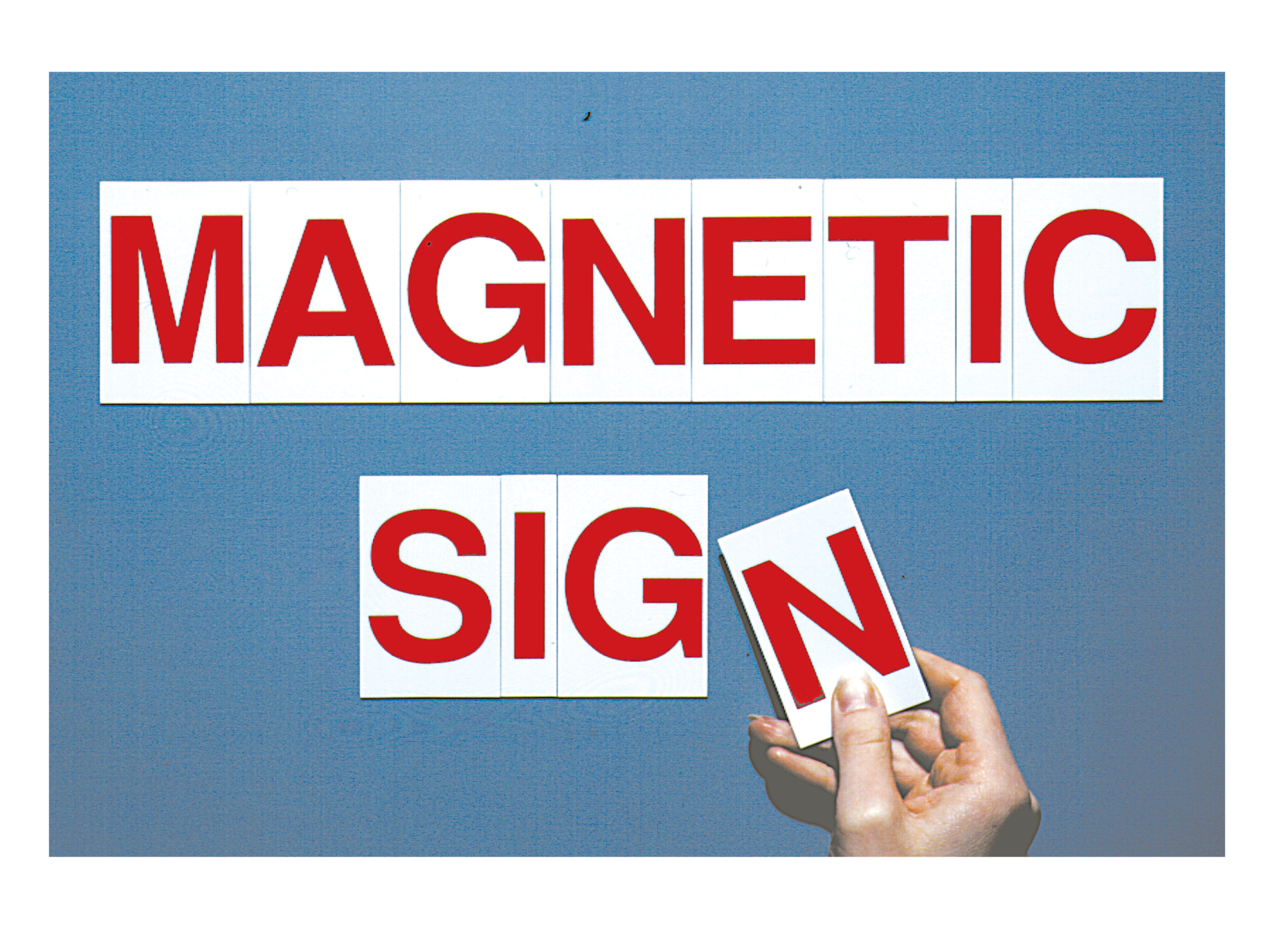 Sets of Block-printed Magnetic Letter or Numbers