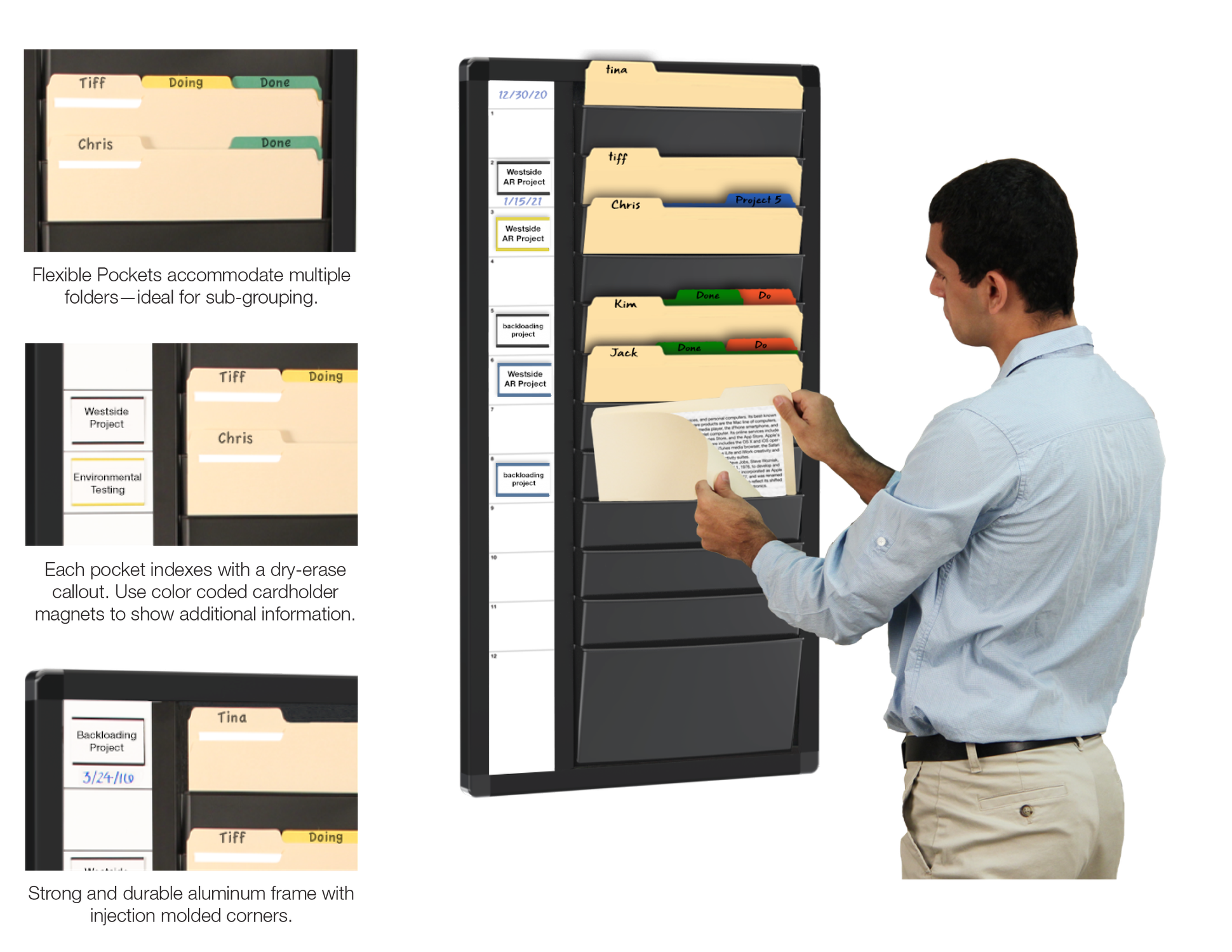 Fileview® File folder Wall Organizer