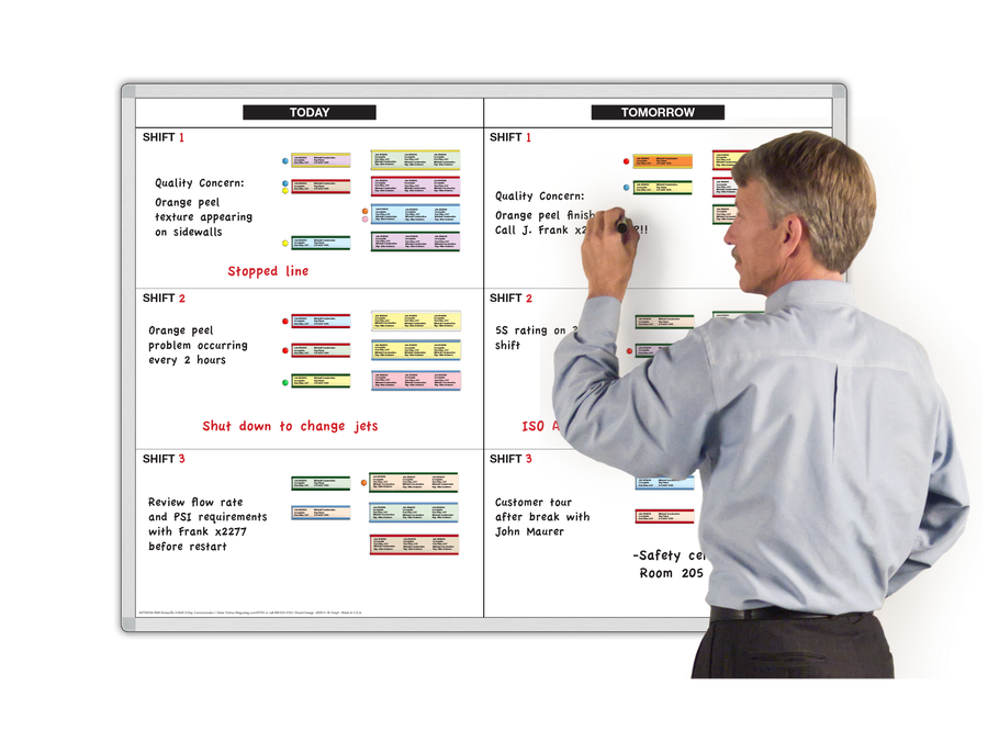 Work Scheduling Whiteboard