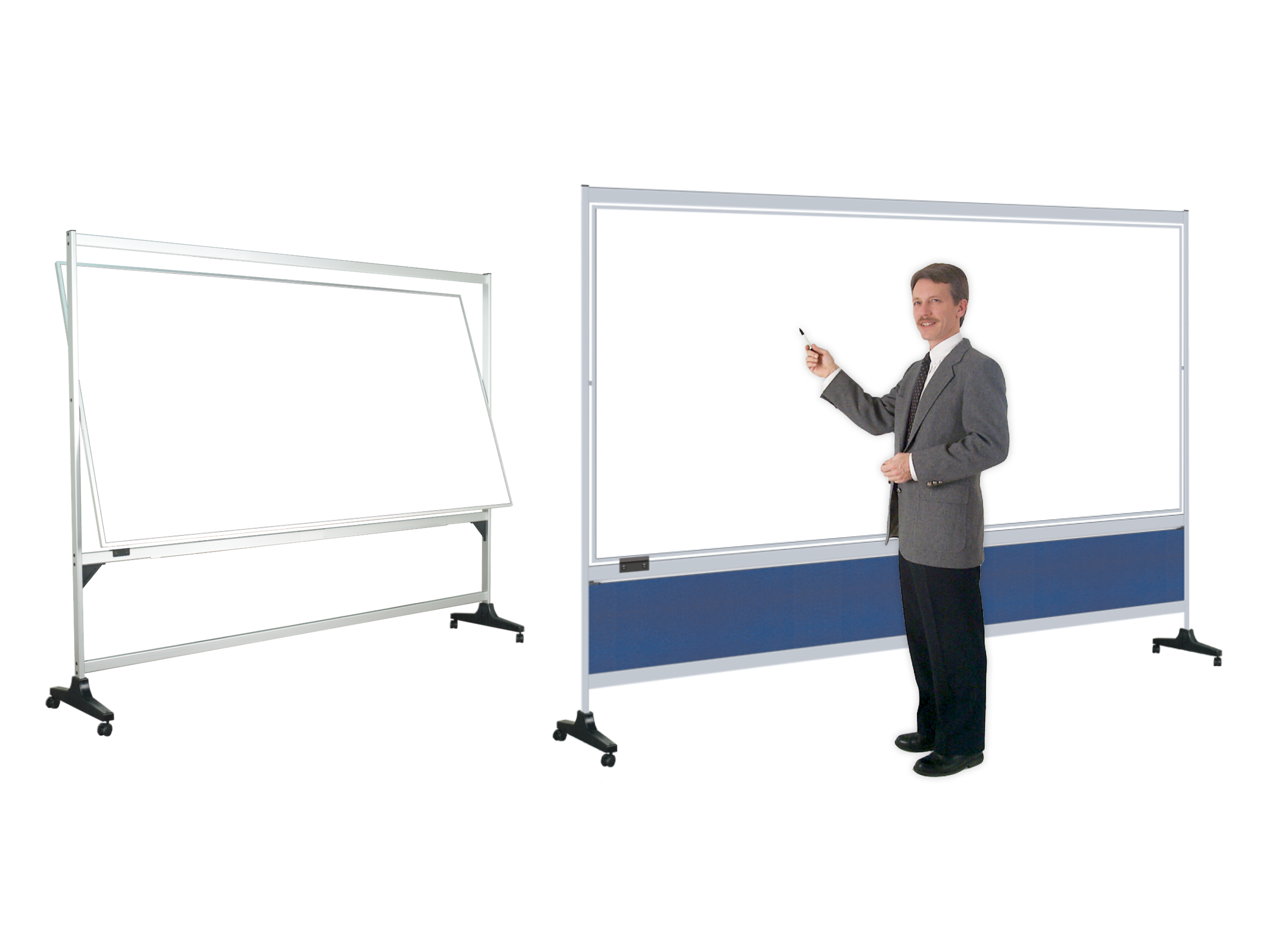 Roll Around™
2-Sided Pivoting Whiteboard Stand