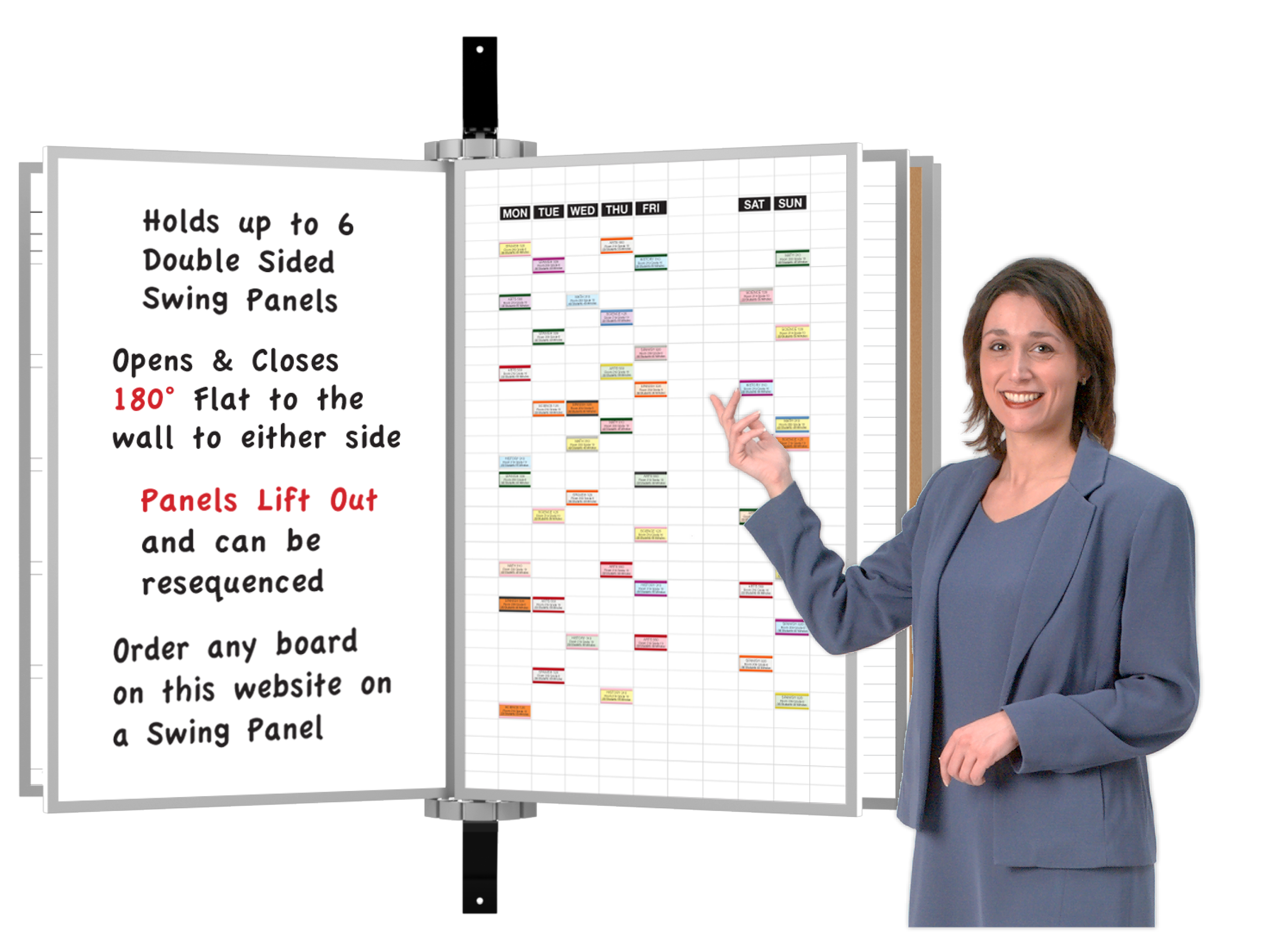 SwingView® Hinged Panel display - Wall or Stand