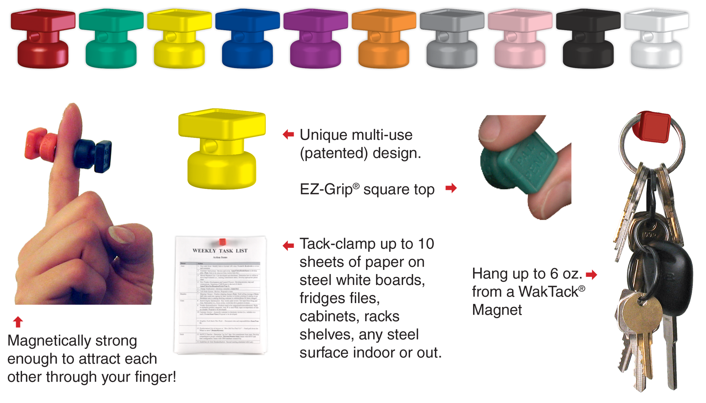SuperStrong All Purpose Whiteboard Magnatag