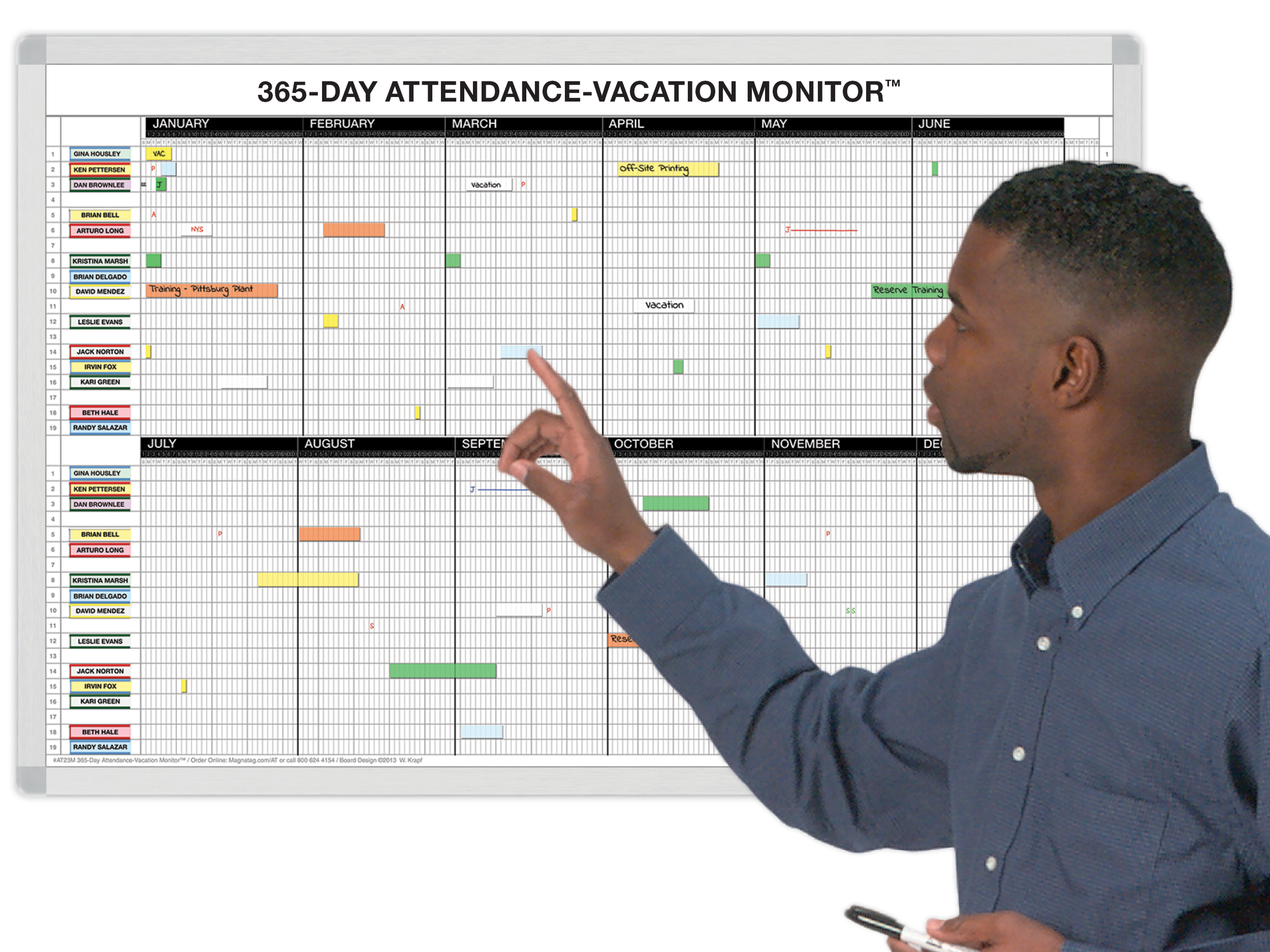 365-Day Attendance Tracker