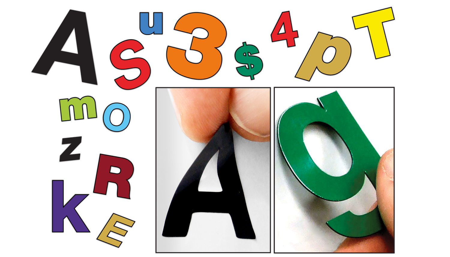 Adhesive & DieCut Letters/Numbers Magnatag