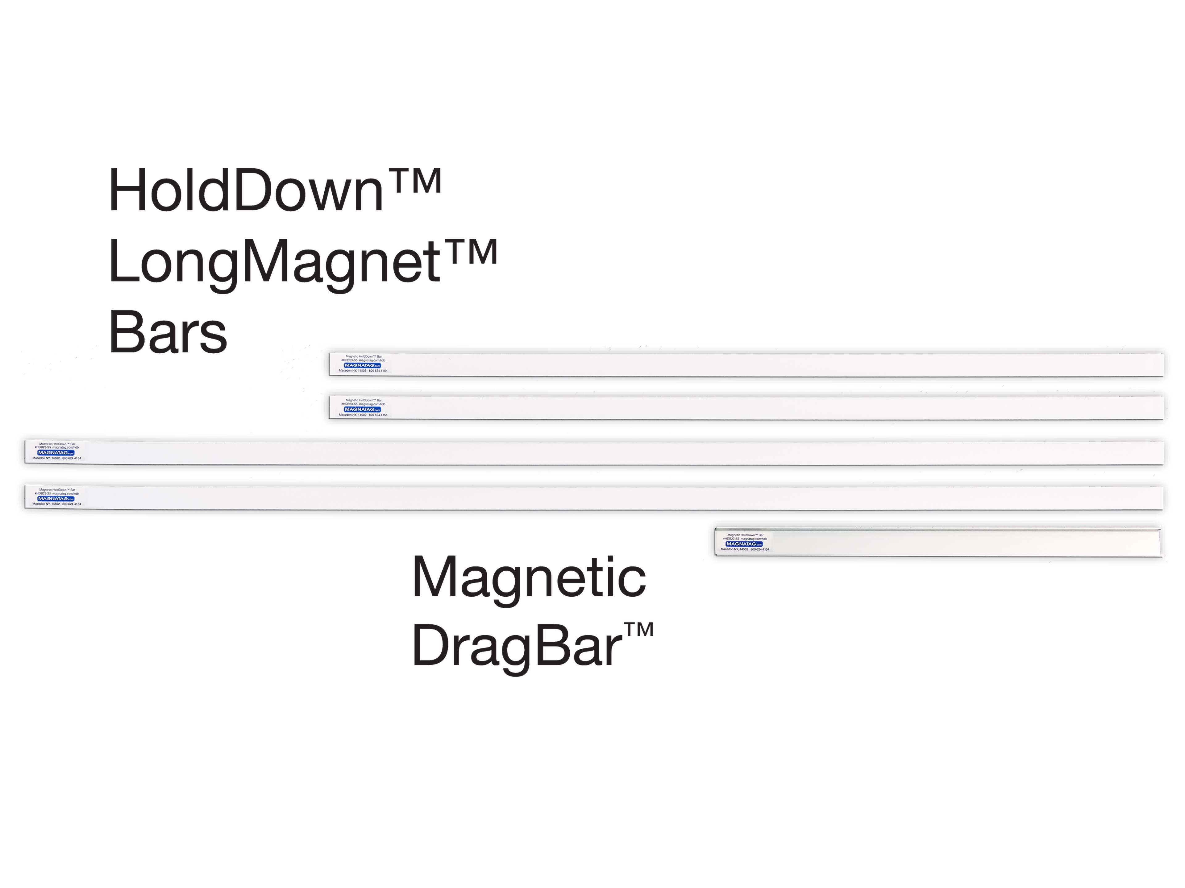HoldDown™ Long Bar Magnets for Overlays