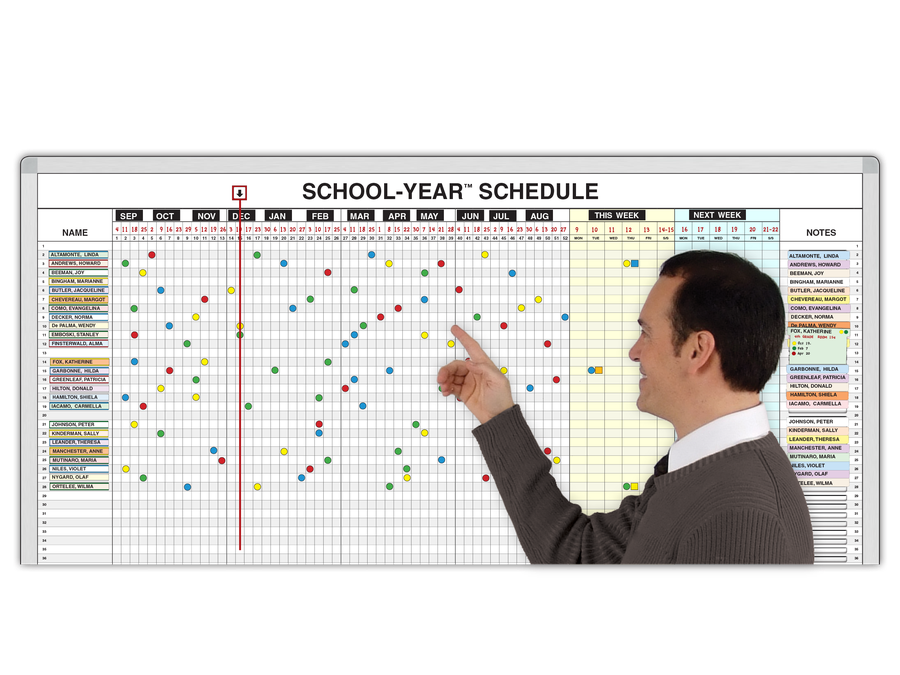 Master School & Class Whiteboard Schedules