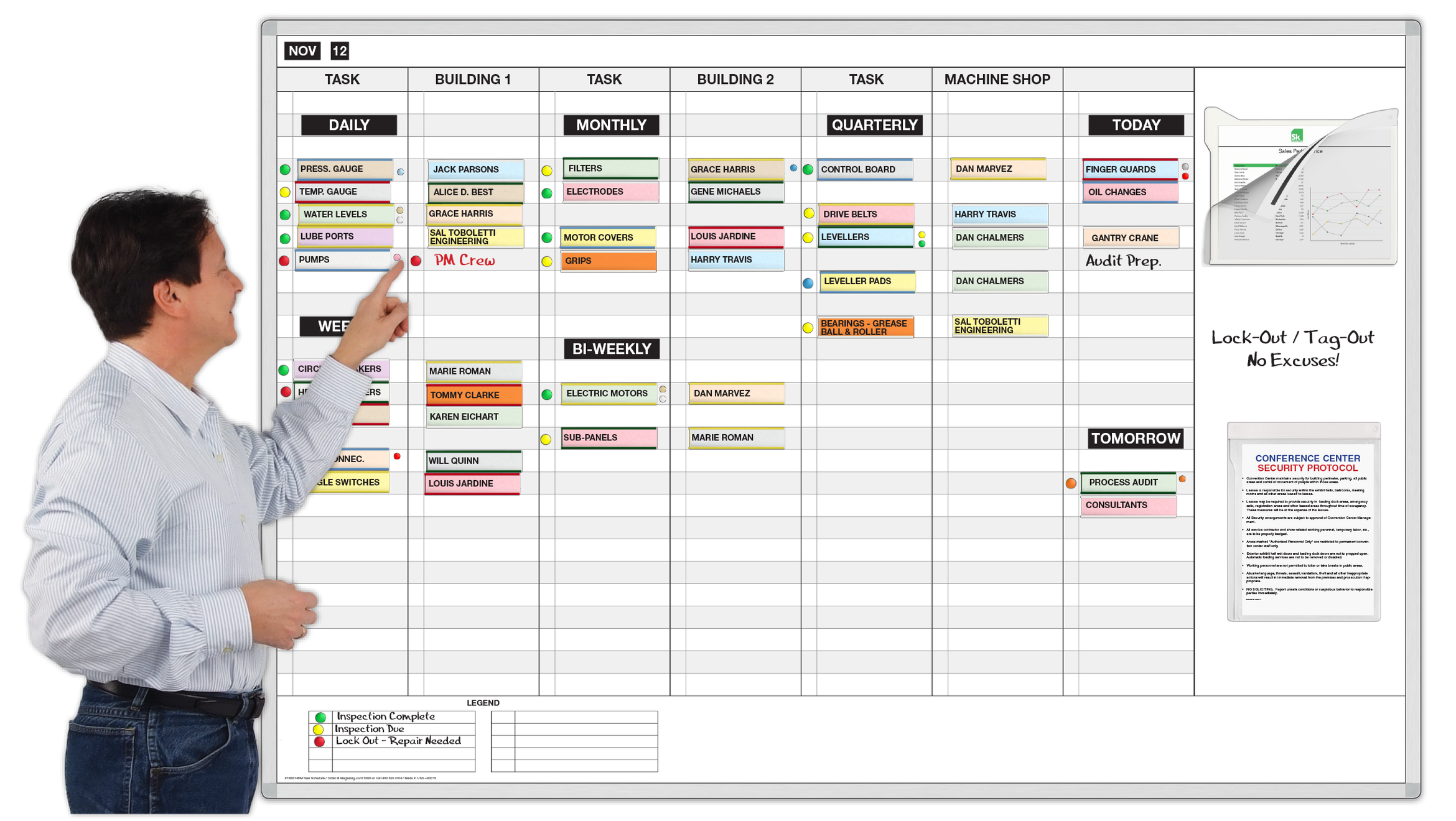 Task Scheduling Whiteboard Kits