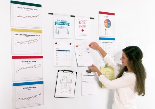 Magnetic board - WHITEWALLS—Whiteboard Panels - Magnatag Visible Systems -  erasable / wall-mounted / large-format