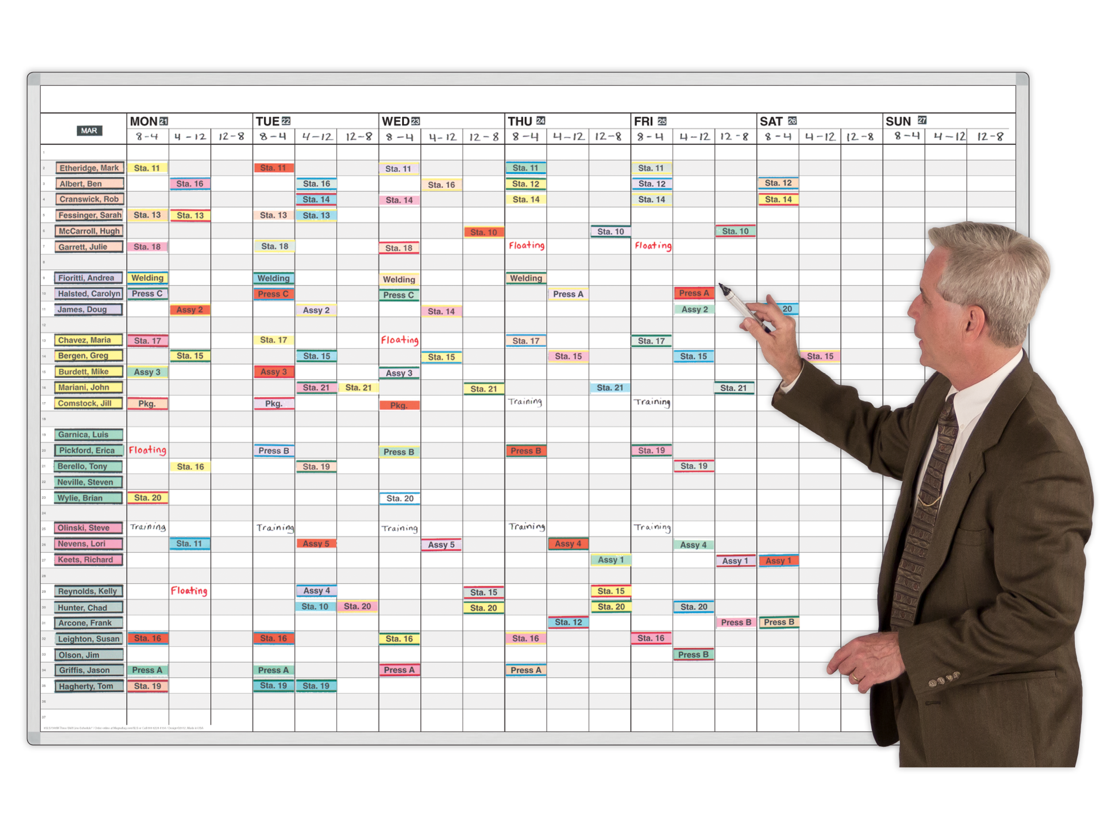 3 Shift Line
Work Schedules