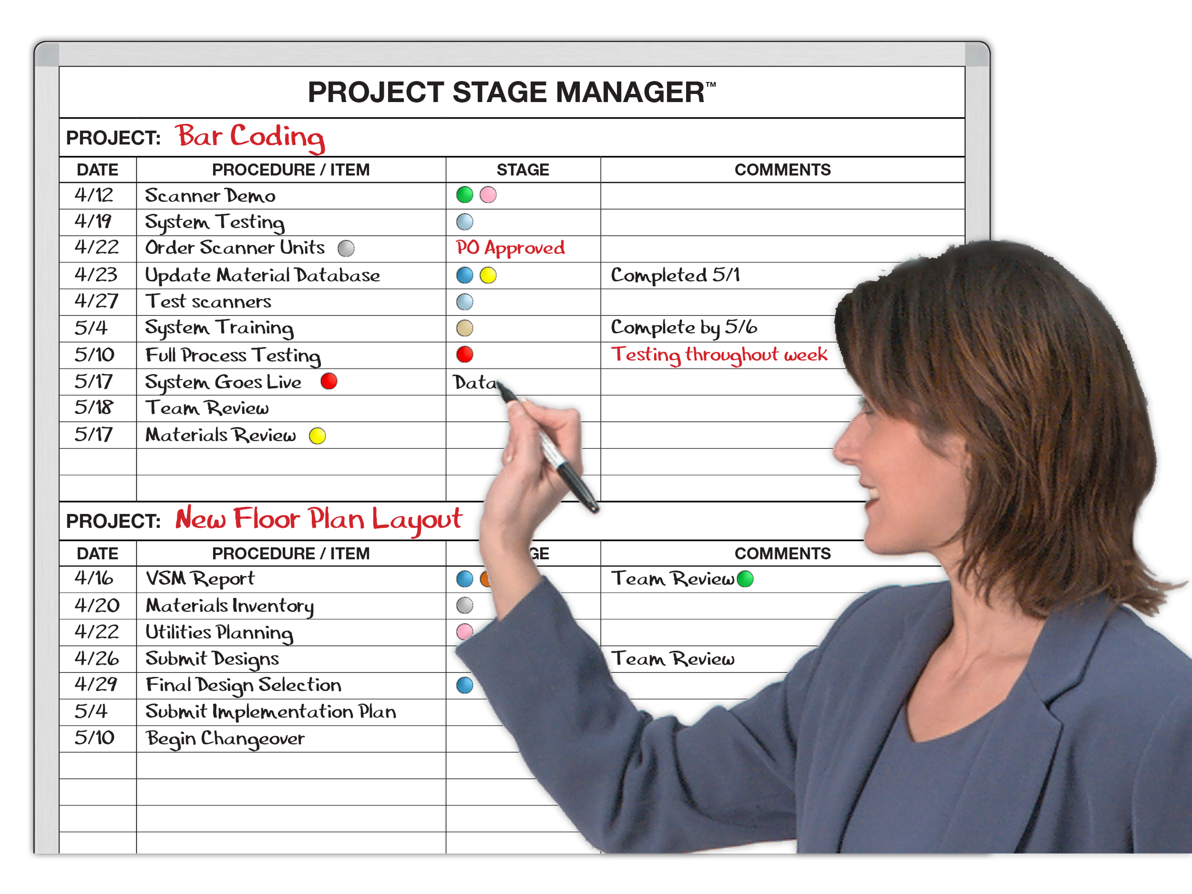 Project Stage Update Manager