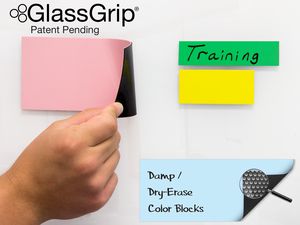 GlassGrip® Damp-Dry-Erase Color Blocks