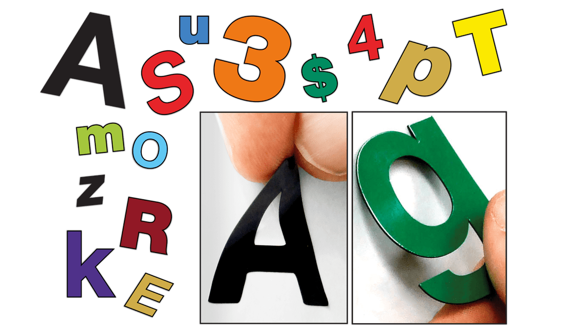 Adhesive & Magnetic Die-Cut Letters/Numbers