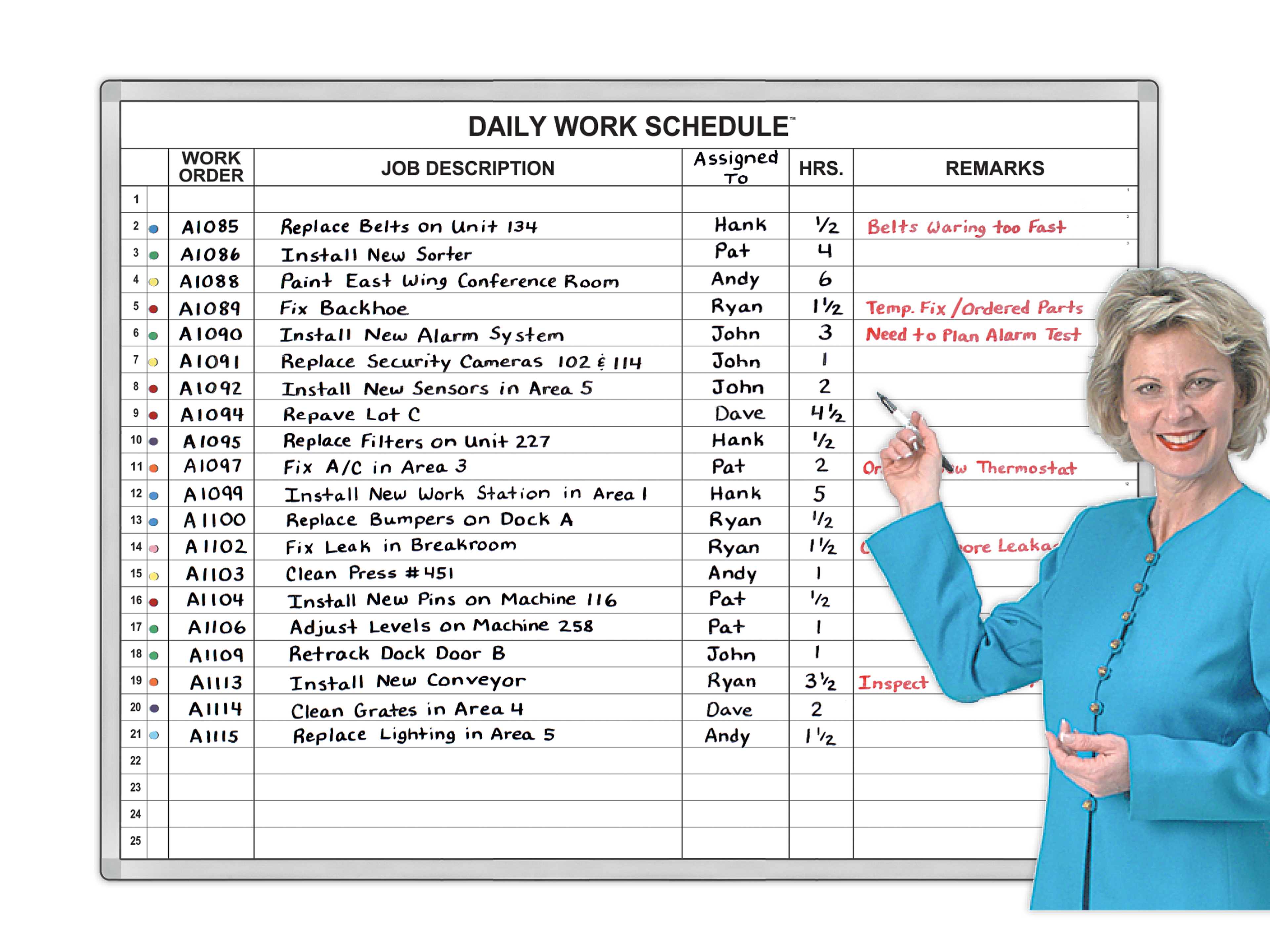 Daily Work
Order Line up