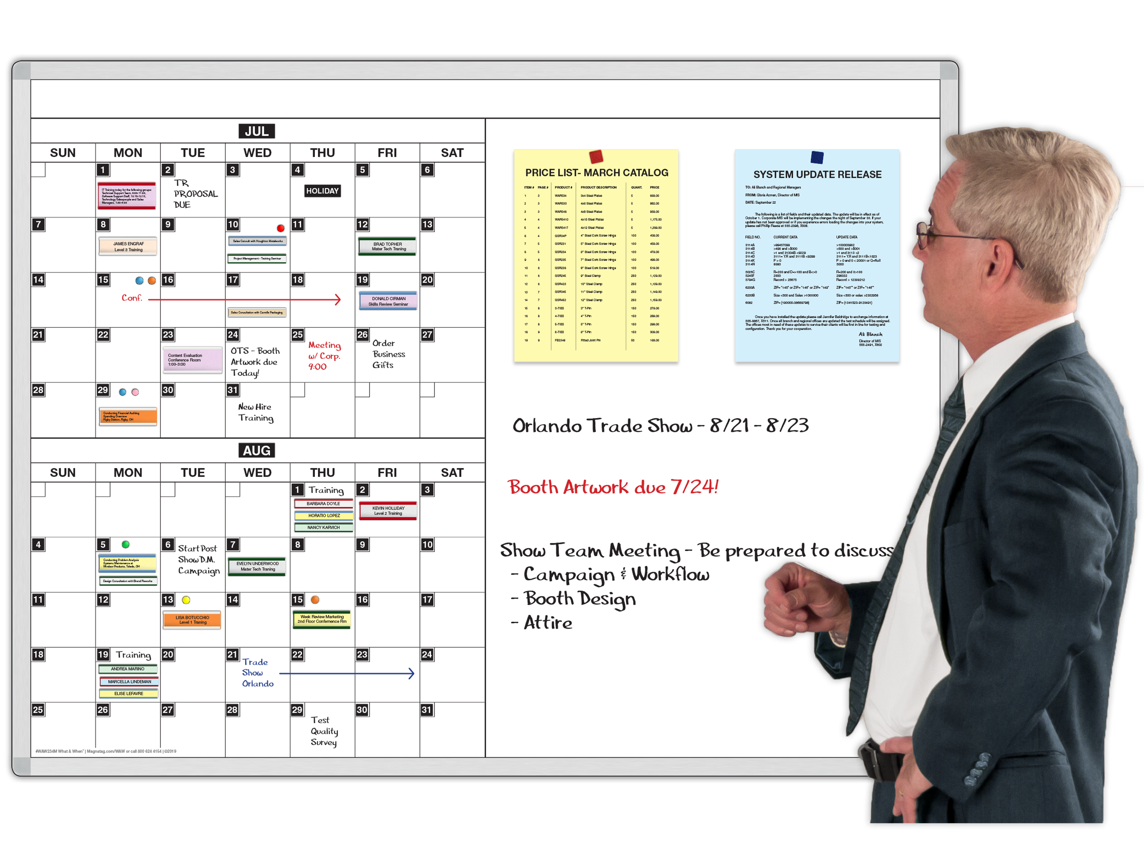 What & When Calendar-Bulletin ComboBoard®