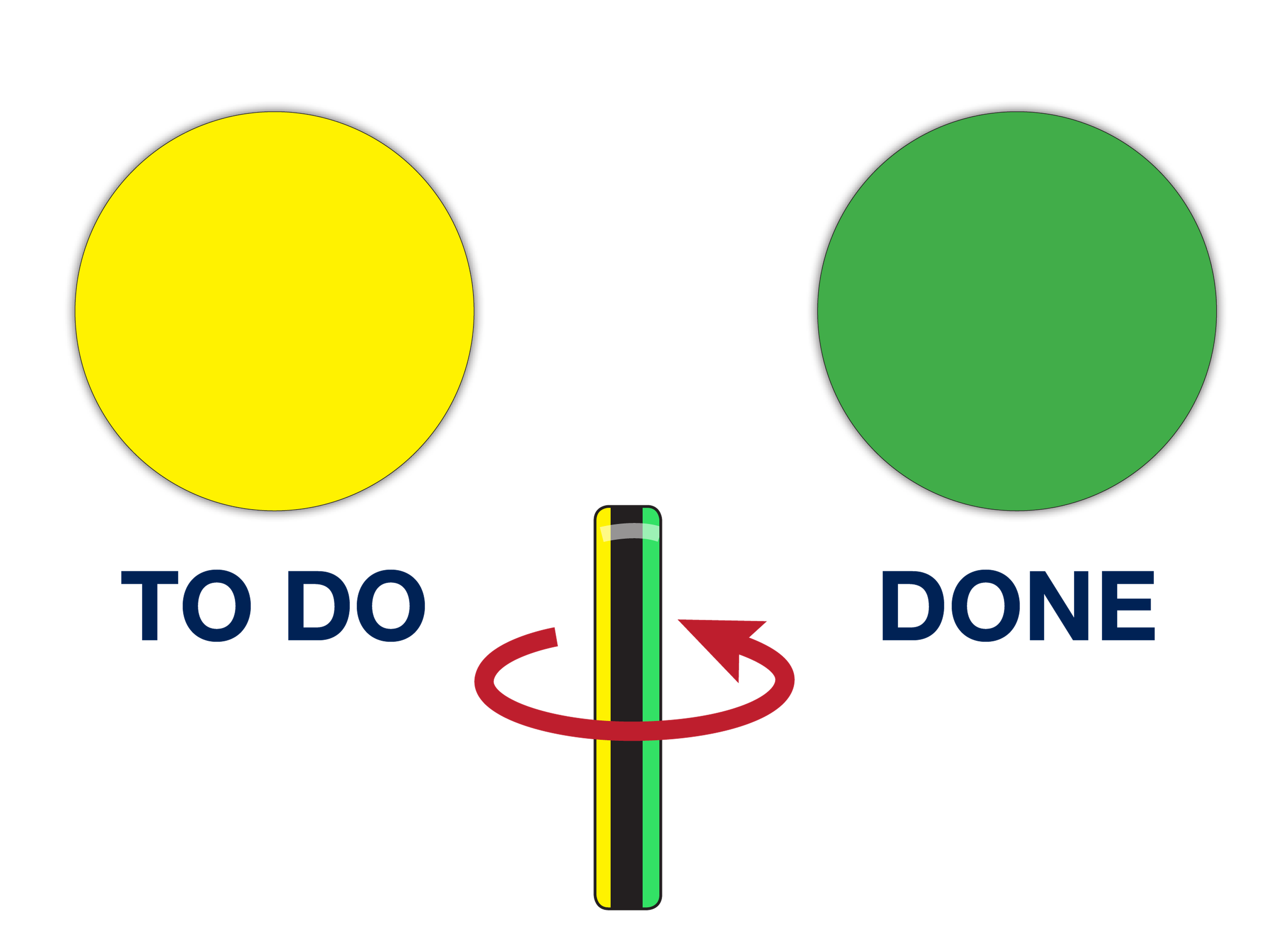 2-Sided Flip-Overs® Do-Done® Symbol Magnets